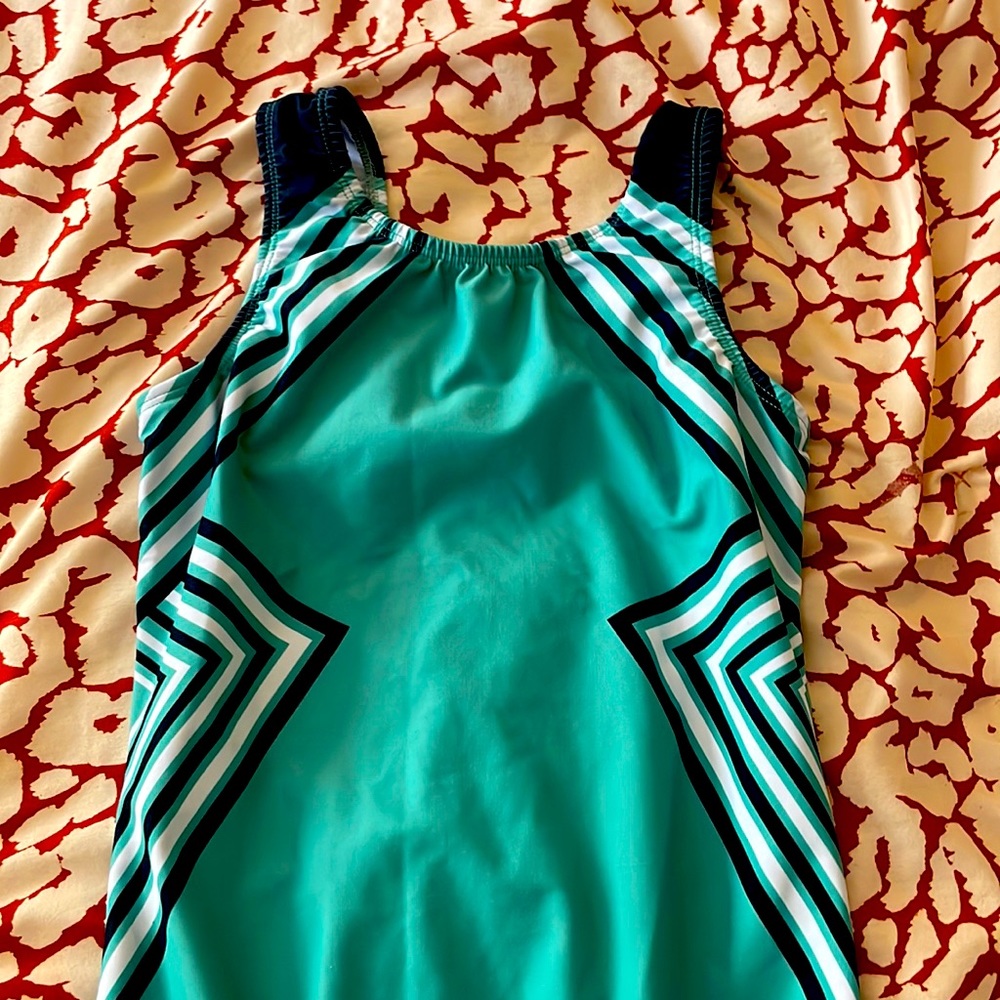 Black and green leotard